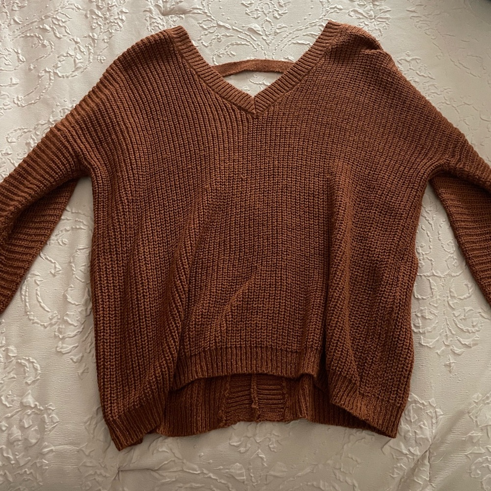 Burnt orange/rust colored sweater